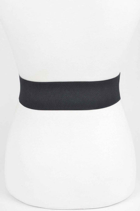 Rhinestone Buckle Stretch Belt