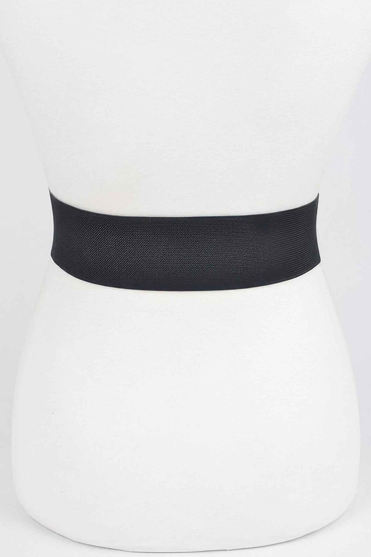 Rhinestone Metal Buckle Stretch Belt