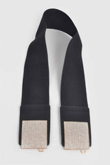 Rhinestone Metal Buckle Stretch Belt
