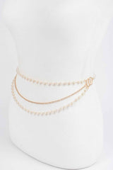 Pearl Layered Chain Belt