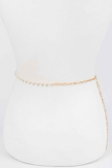 Pearl Layered Chain Belt