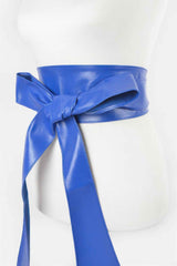 Faux Leather Kimono Belt
