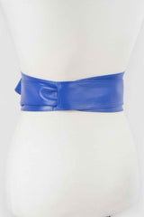 Faux Leather Kimono Belt