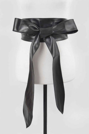 Faux Leather Kimono Belt