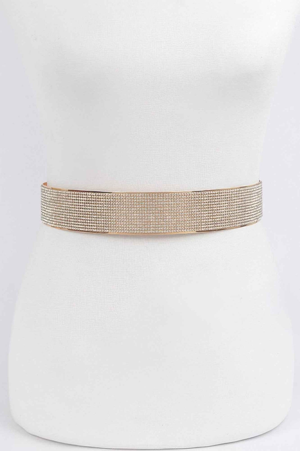 Rhinestone Metal Waist Belt