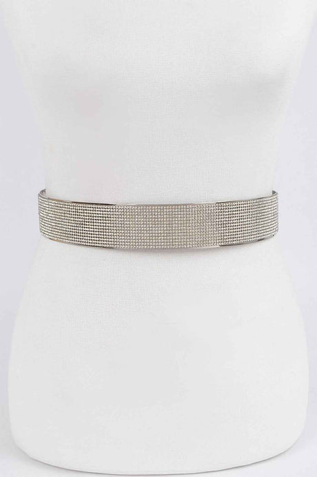 Rhinestone Metal Waist Belt