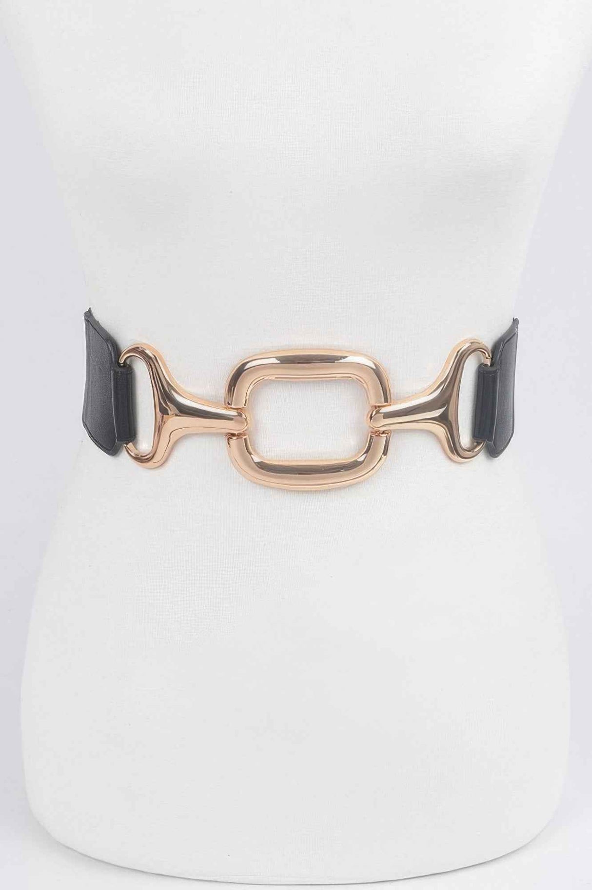 Metal Buckle Stretch Waist Belt