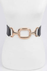 Metal Buckle Stretch Waist Belt