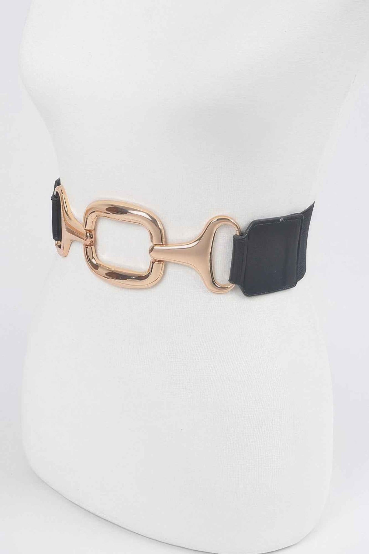 Metal Buckle Stretch Waist Belt