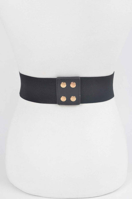 Metal Buckle Stretch Waist Belt