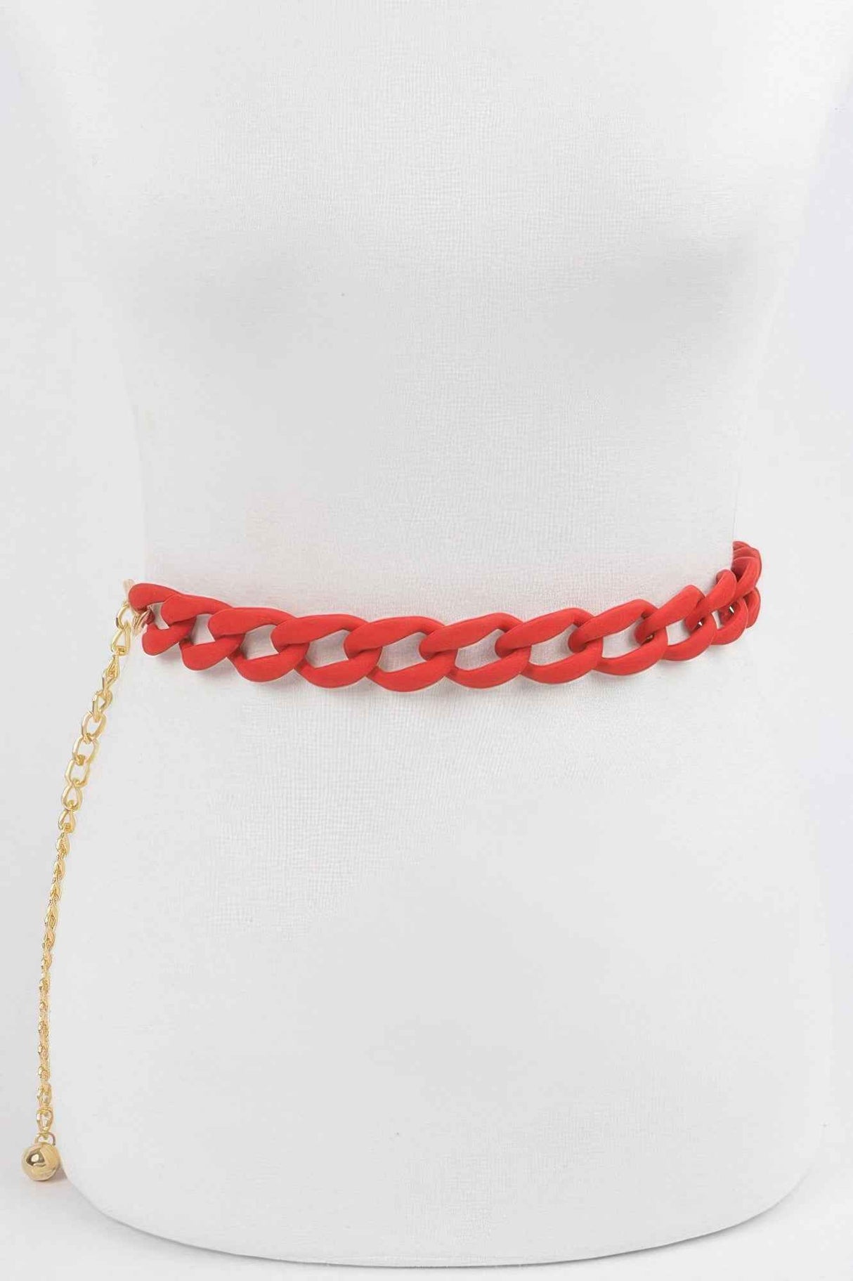 Vivid Color Chain Belt