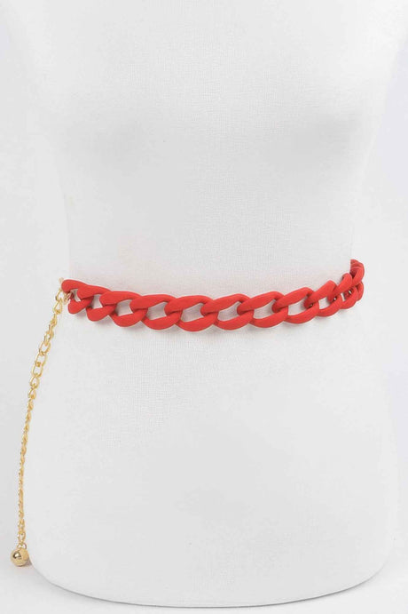 Vivid Color Chain Belt