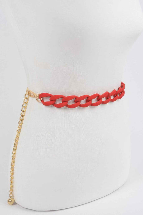 Vivid Color Chain Belt