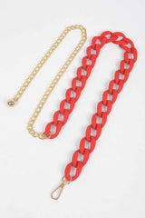 Vivid Color Chain Belt