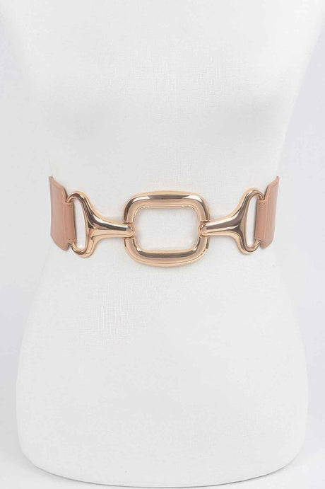 Multi Metal Buckle Stretch Plus Size Belt