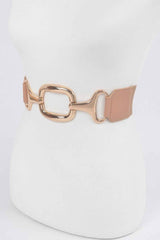Multi Metal Buckle Stretch Plus Size Belt