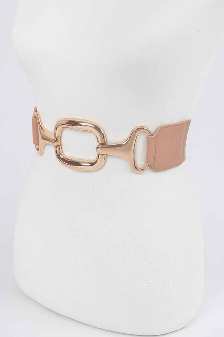 Multi Metal Buckle Stretch Plus Size Belt