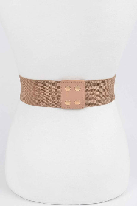 Multi Metal Buckle Stretch Plus Size Belt