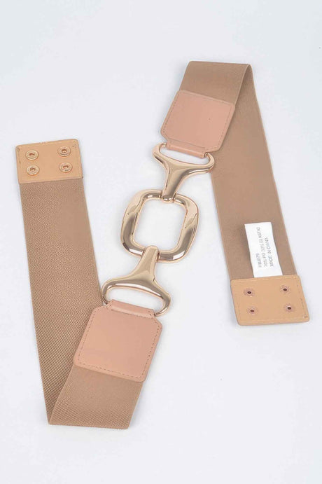 Multi Metal Buckle Stretch Plus Size Belt