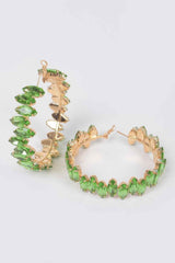 Rhinestone Hoop Earring