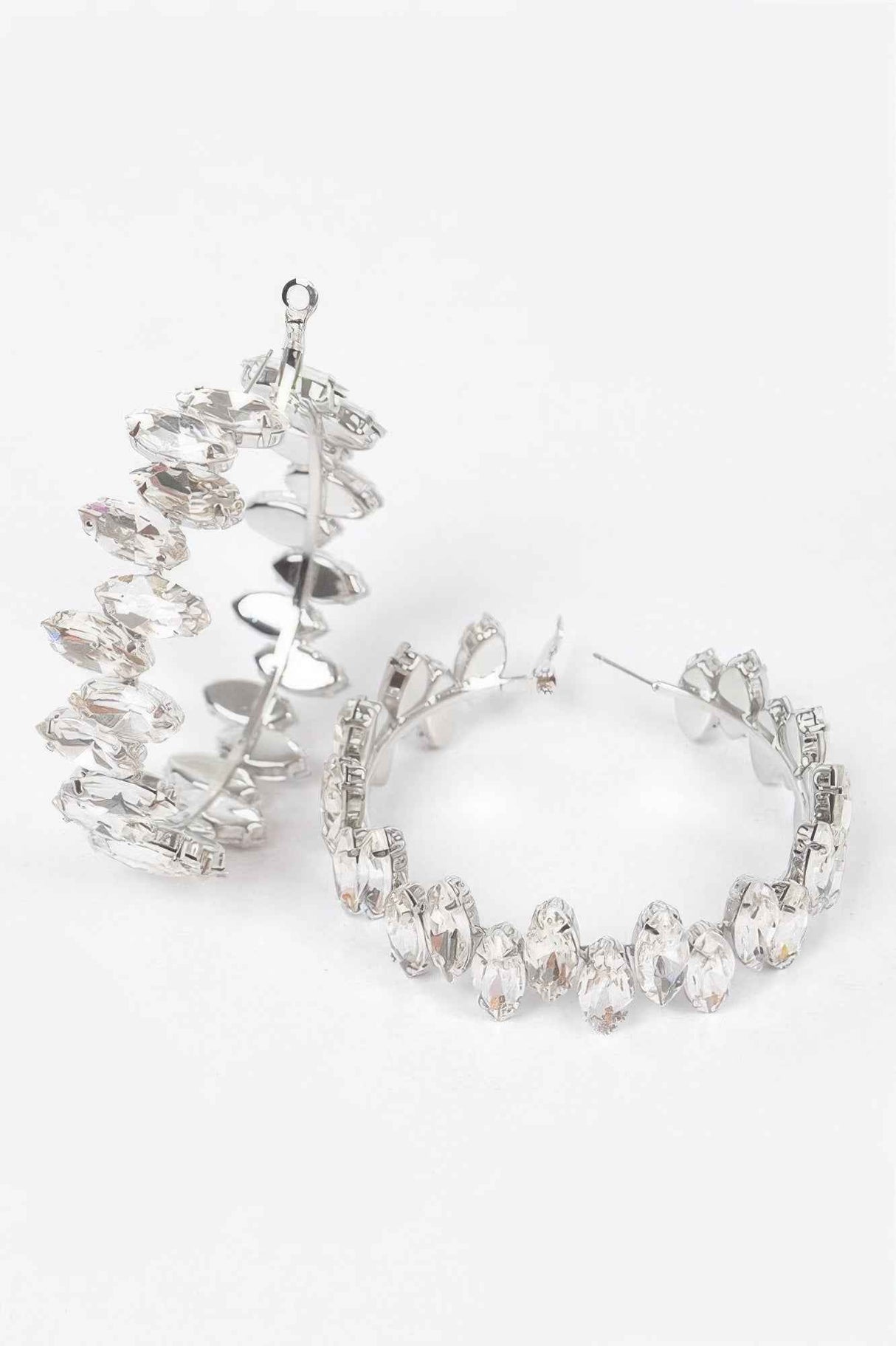 Rhinestone Hoop Earring