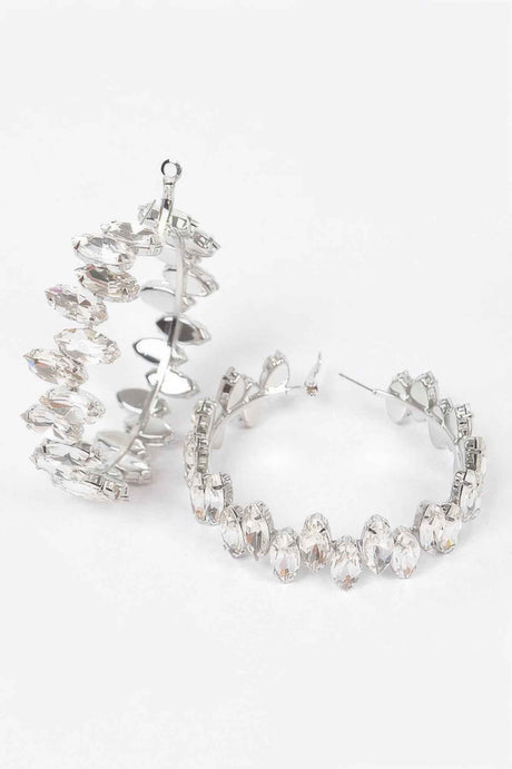 Rhinestone Hoop Earring