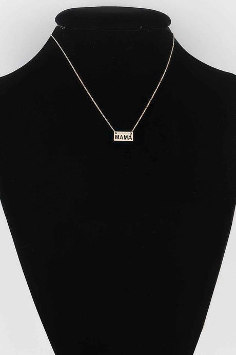 Mama Plate Necklace