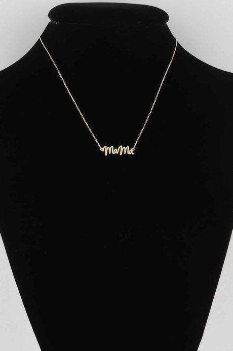 Mama Script Necklace