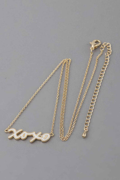 Xoxo Script Necklace