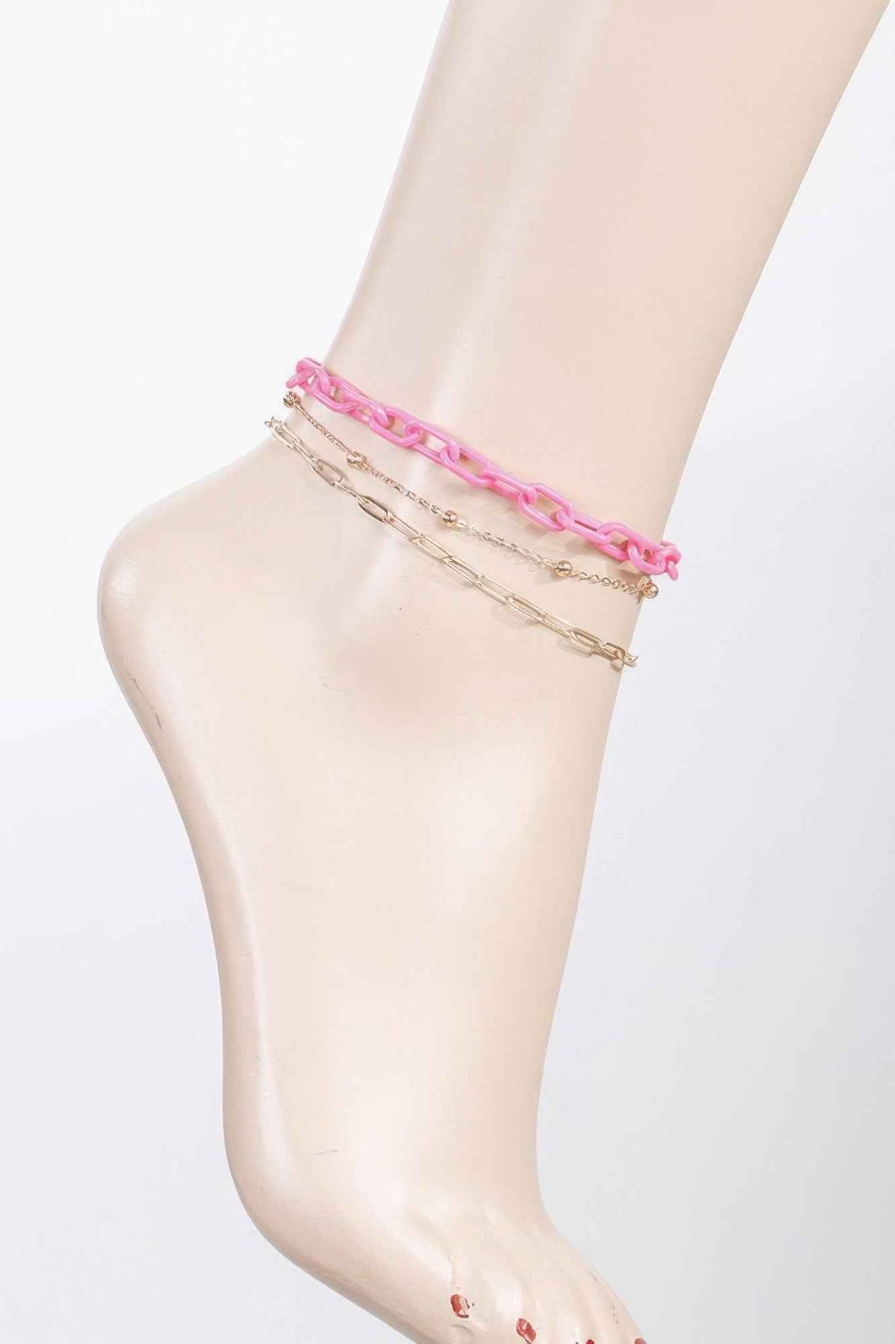 Multi Link Chain Anklet