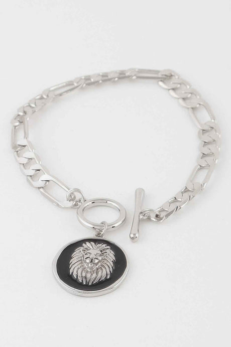 Lion Emblem Toggle Bracelet