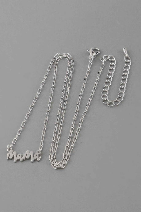 Mama Script Necklace