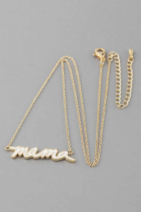 Mama Lined Necklace
