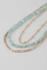 Multi Beaded Chain Necklace