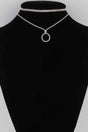 Jeweled Circle Choker Necklace