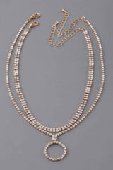 Jeweled Circle Choker Necklace