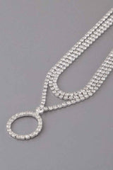 Jeweled Circle Choker Necklace