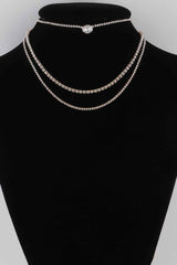 Multi Rhinestone Necklace