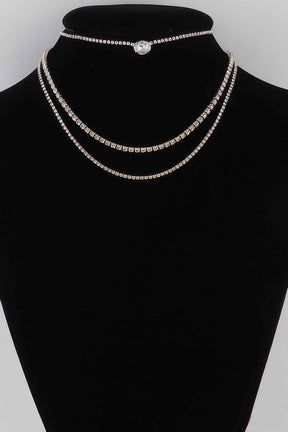 Multi Rhinestone Necklace
