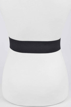 Heart Rhinestone Buckle Elastic Belt