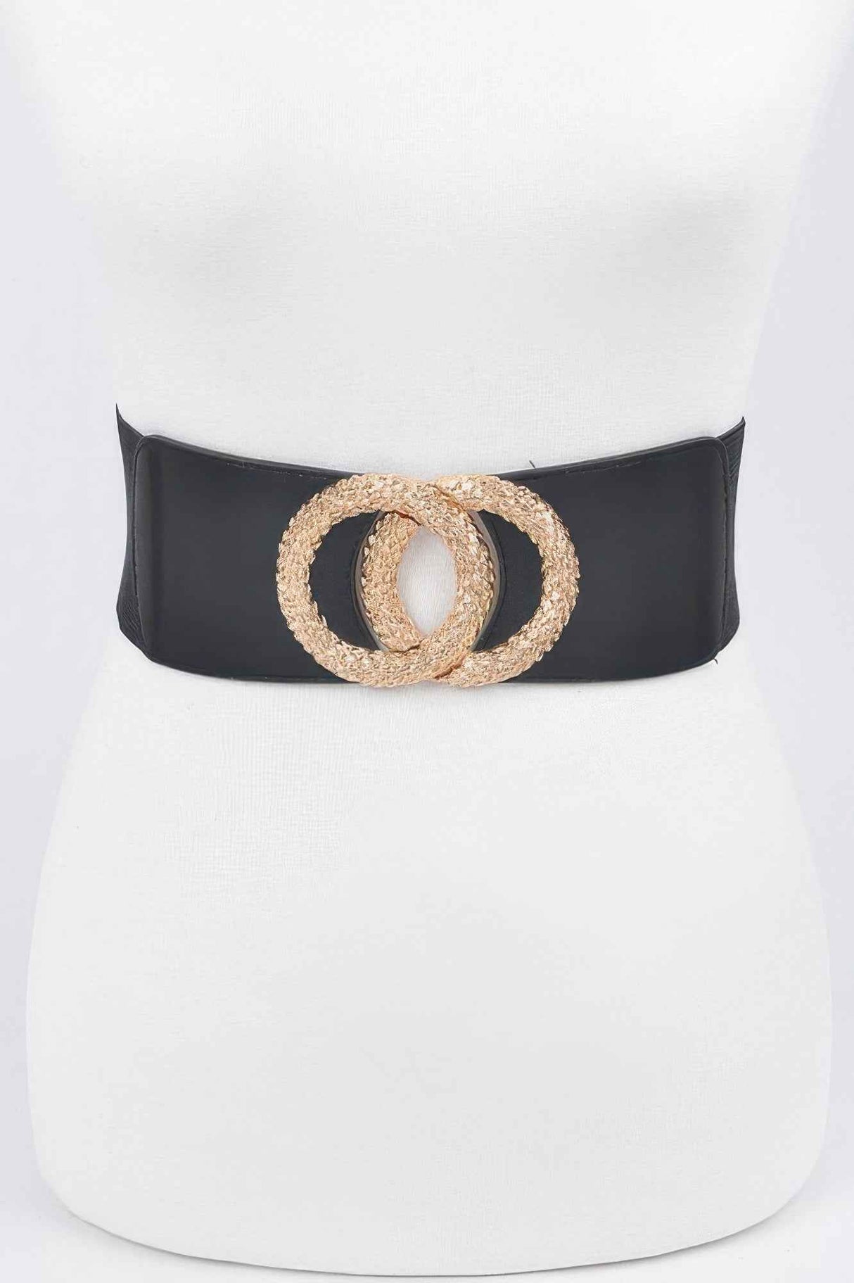 Big Metal Buckle Elastic Belt