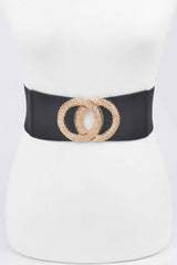 Big Metal Buckle Elastic Belt