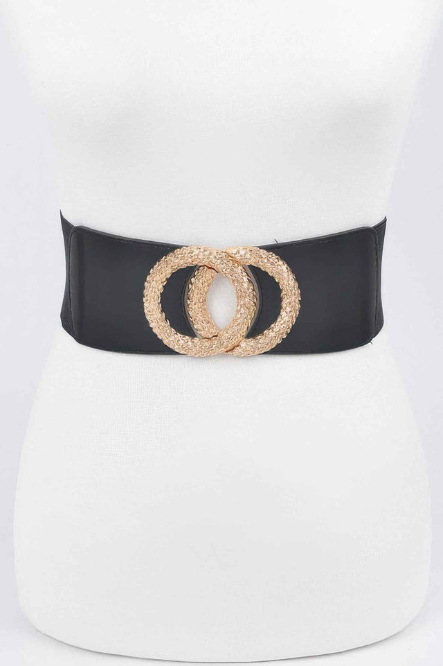 Big Metal Buckle Elastic Belt