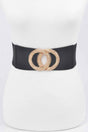 Big Metal Buckle Elastic Belt