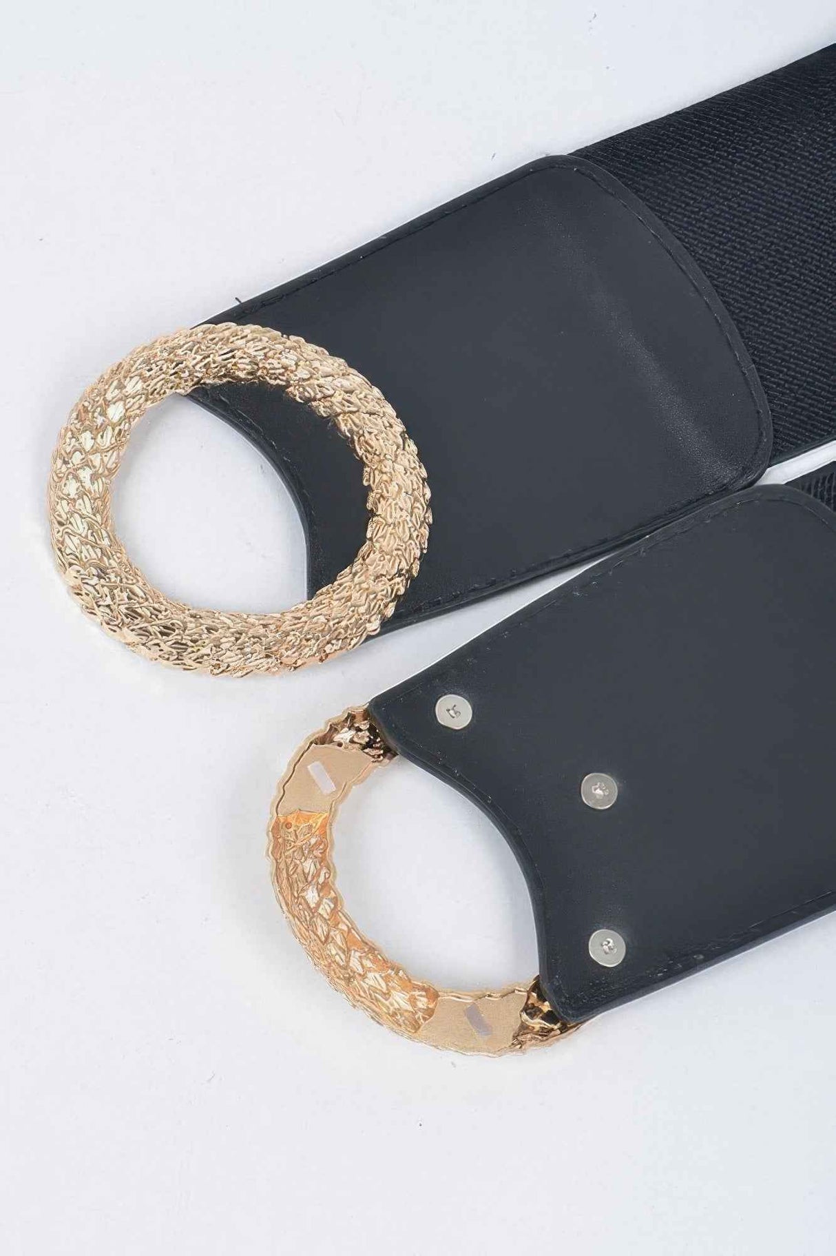 Big Metal Buckle Elastic Belt