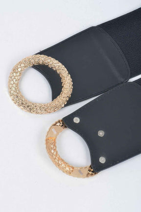Big Metal Buckle Elastic Belt