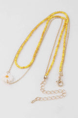 Double Beaded Flower Necklace