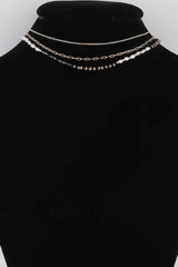 Bead N Chain Choker Necklace