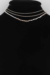 Bead N Chain Choker Necklace
