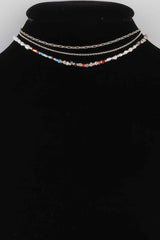 Bead N Chain Choker Necklace